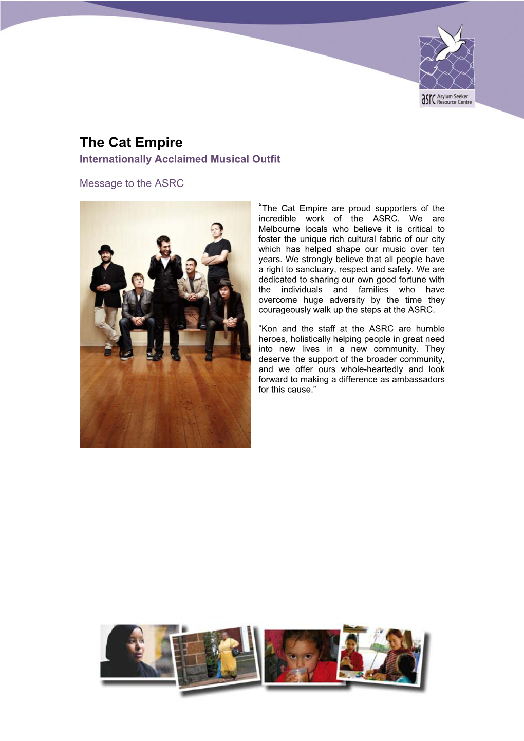 The Cat Empire Internationally Acclaimed Musical Outfit