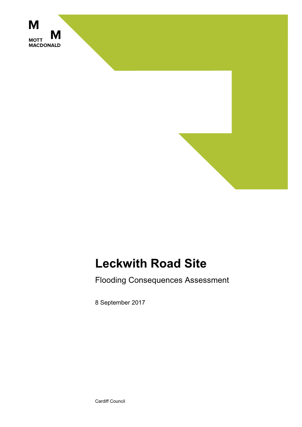 Leckwith Road Site Flooding Consequences Assessment