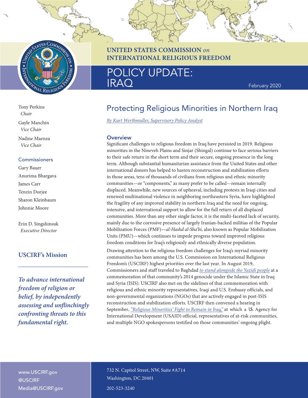 Protecting Religious Minorities in Northern Iraq