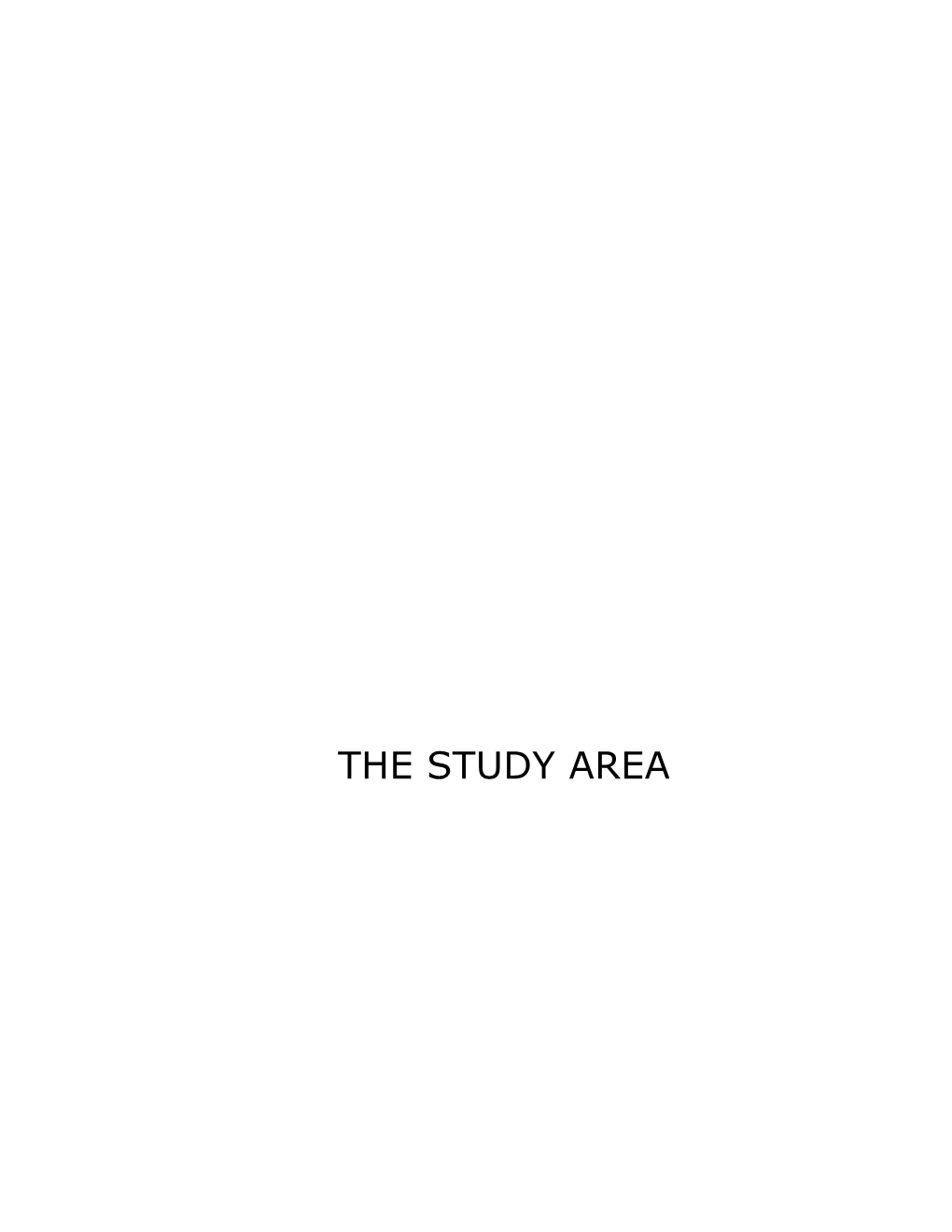 The Study Area
