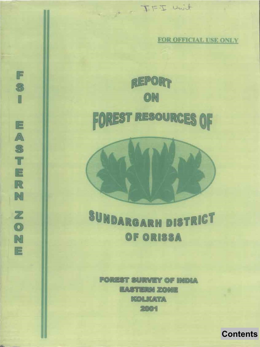 Report on Forest Resources of Sundargarh District of Orissa.Pdf
