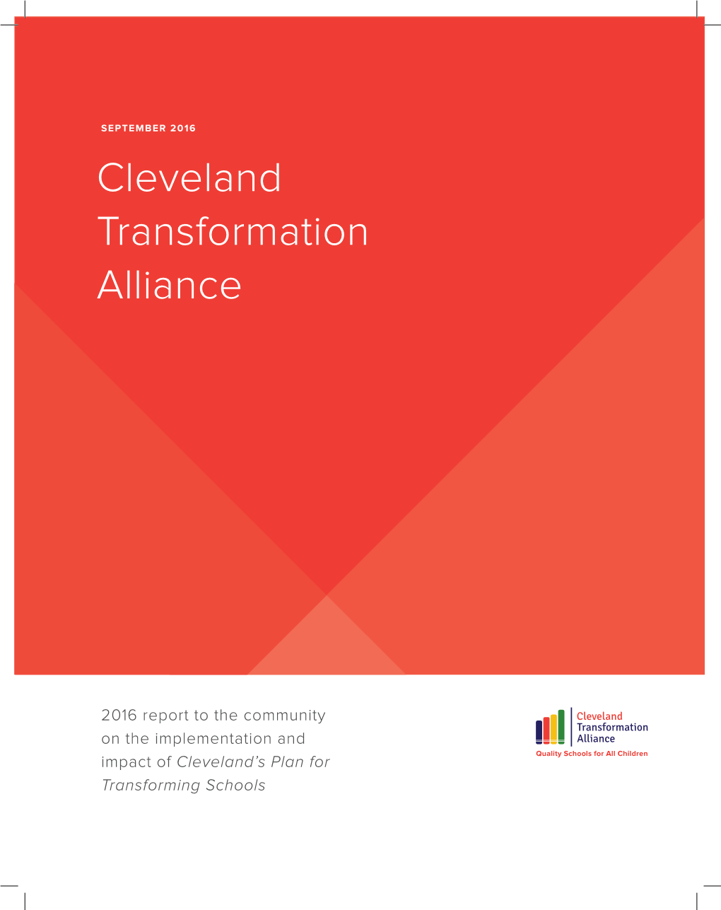 2016 Cleveland Plan Progress Report