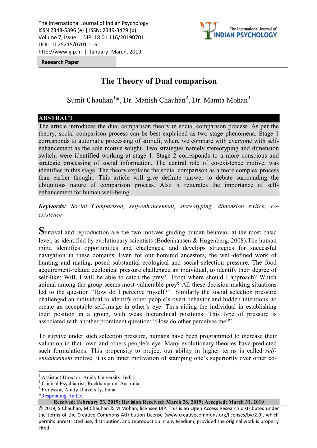 The Theory of Dual Comparison