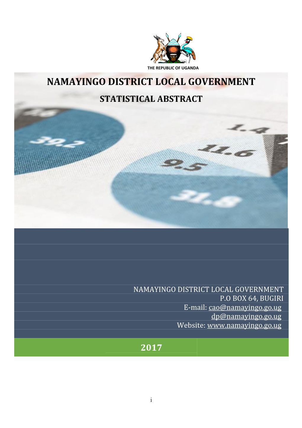 Namayingo District Local Government Statistical Abstract