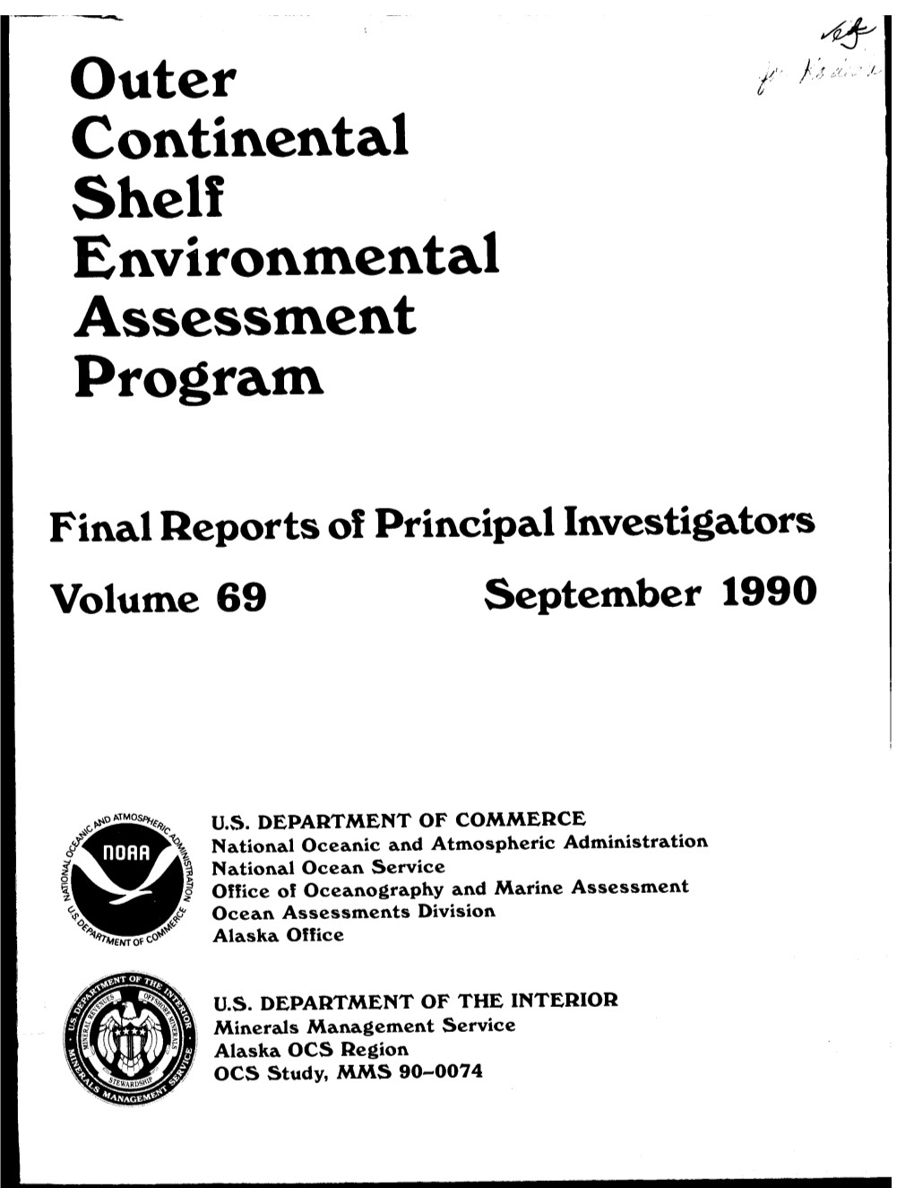 Outer Continental Shelf Environmental Assessment Program Final