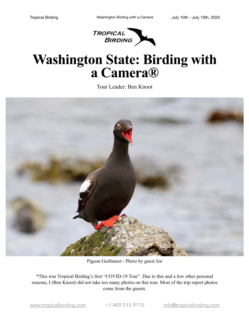 Washington State BWC Trip Report