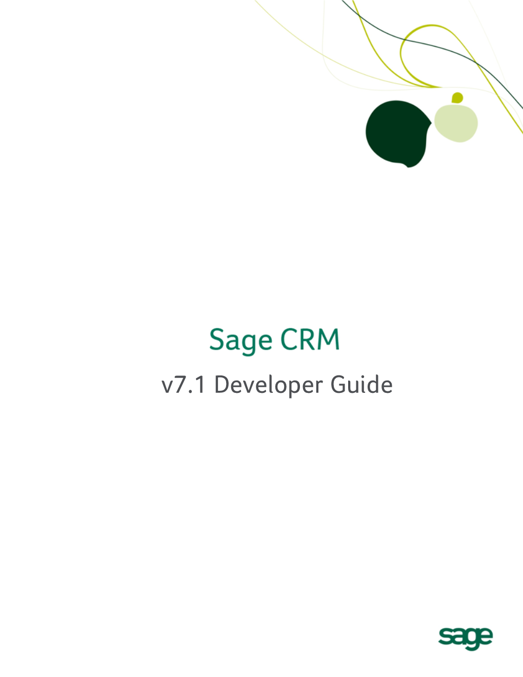 Sage CRM V7.1 Developer Guide