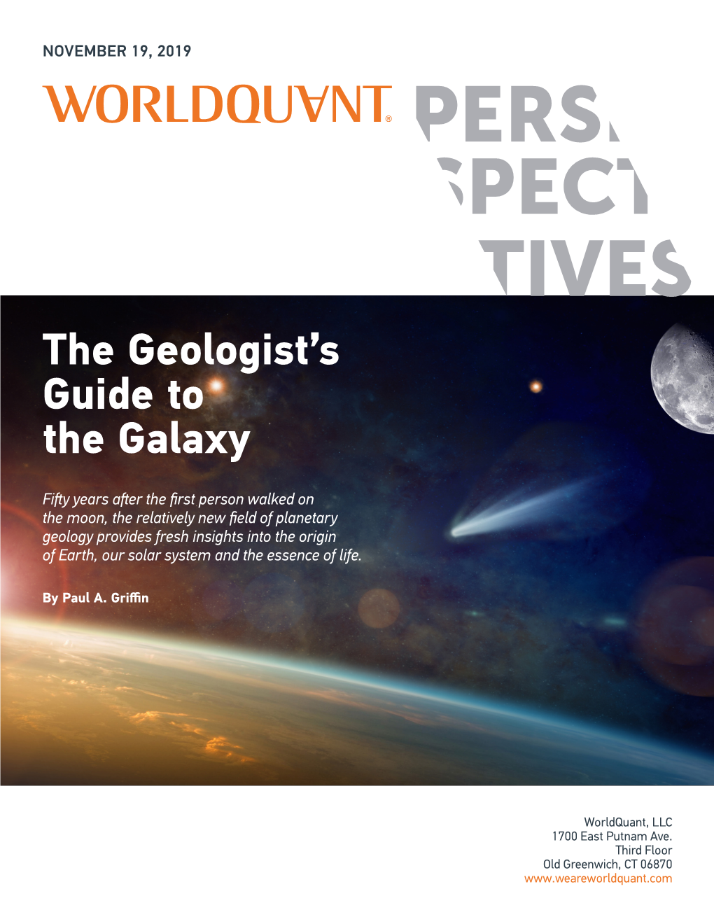 The Geologist's Guide to the Galaxy