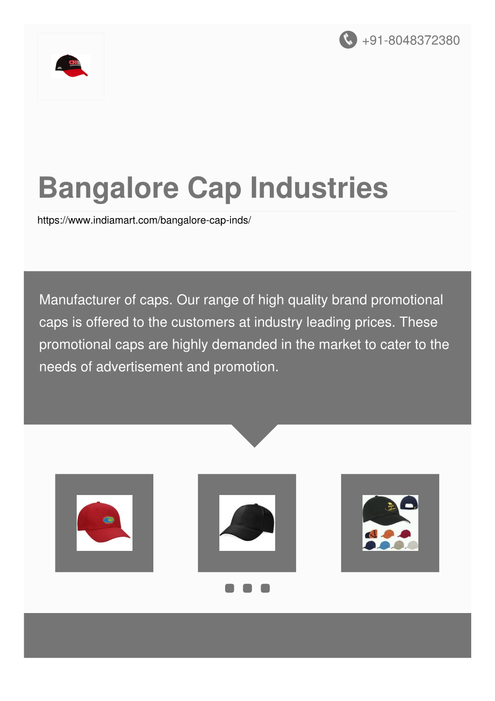 Bangalore Cap Industries