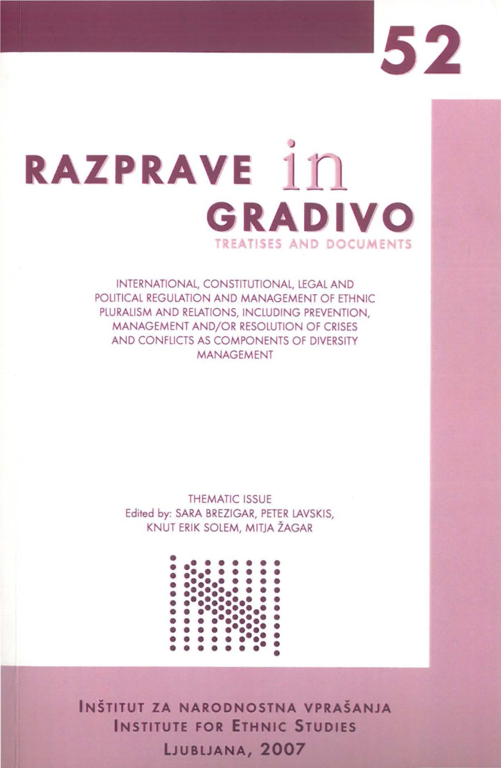 RA,ZPRAVE L-R GRADIVO TREATISES D DOCUMENTS