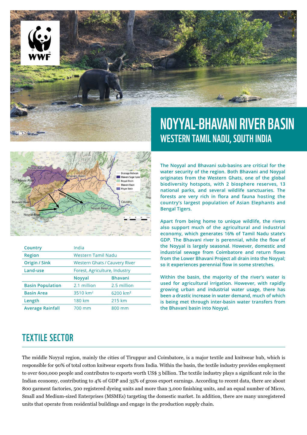 Noyyal-Bhavani River Basin Western Tamil Nadu, South India