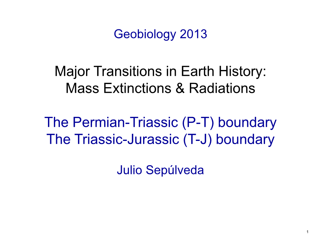 Mass Extinctions and Radiations