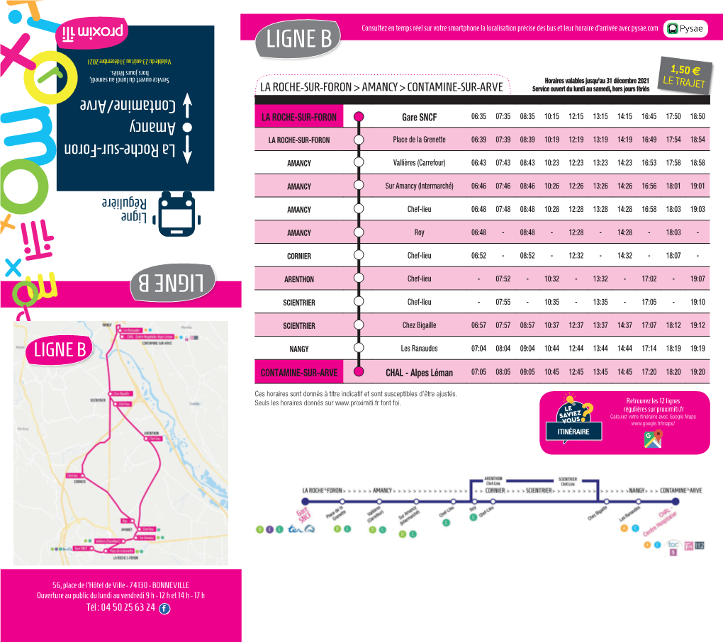 Fiche Horaire Ligne B