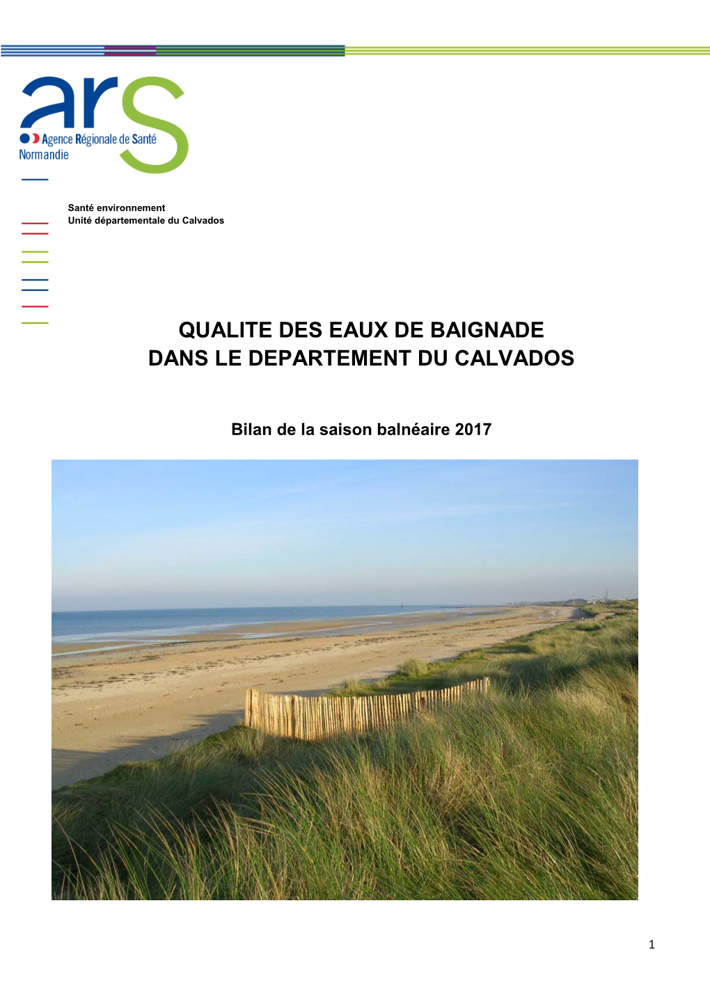 Qualite Des Eaux De Baignade Dans Le Departement Du Calvados