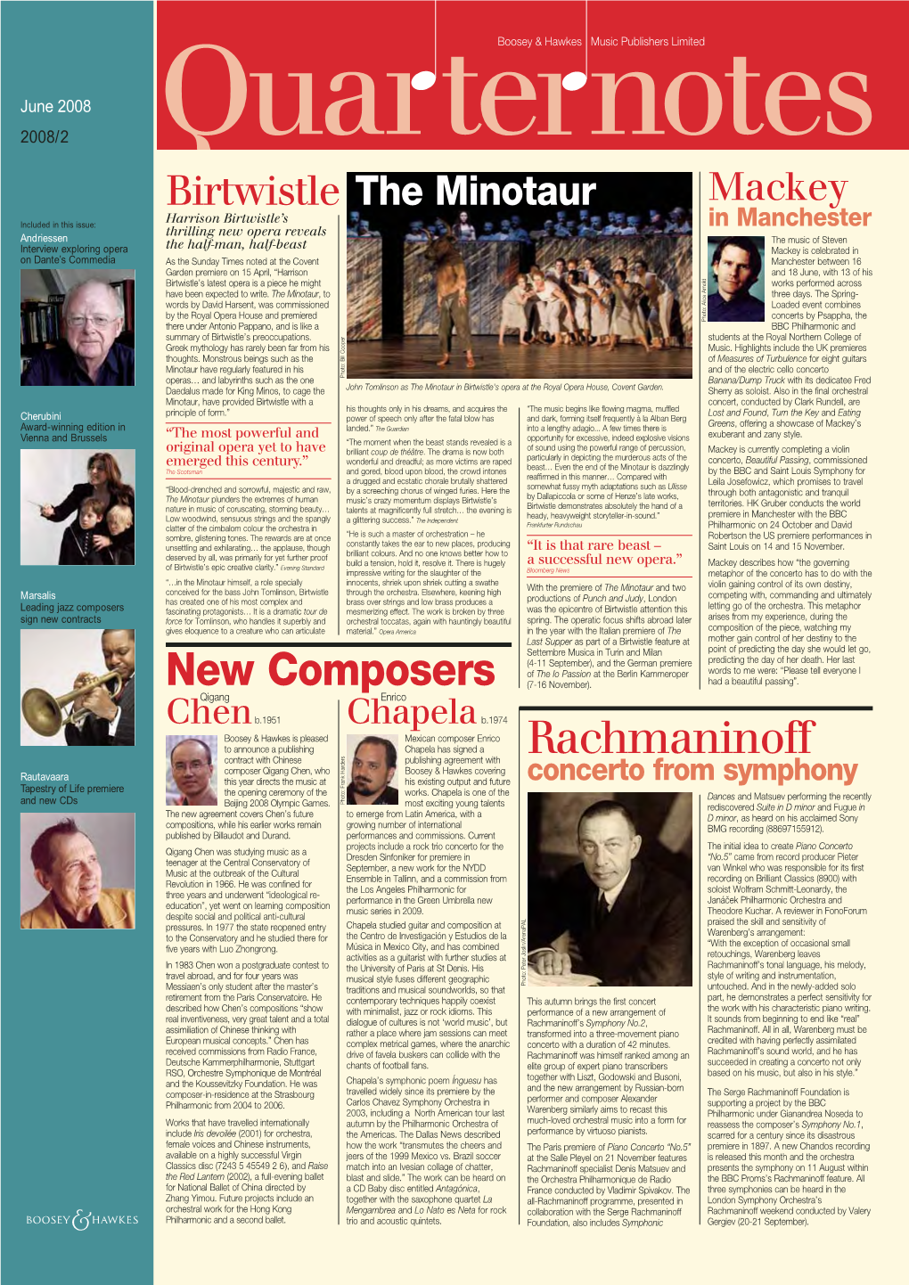 New Composers Rachmaninoff