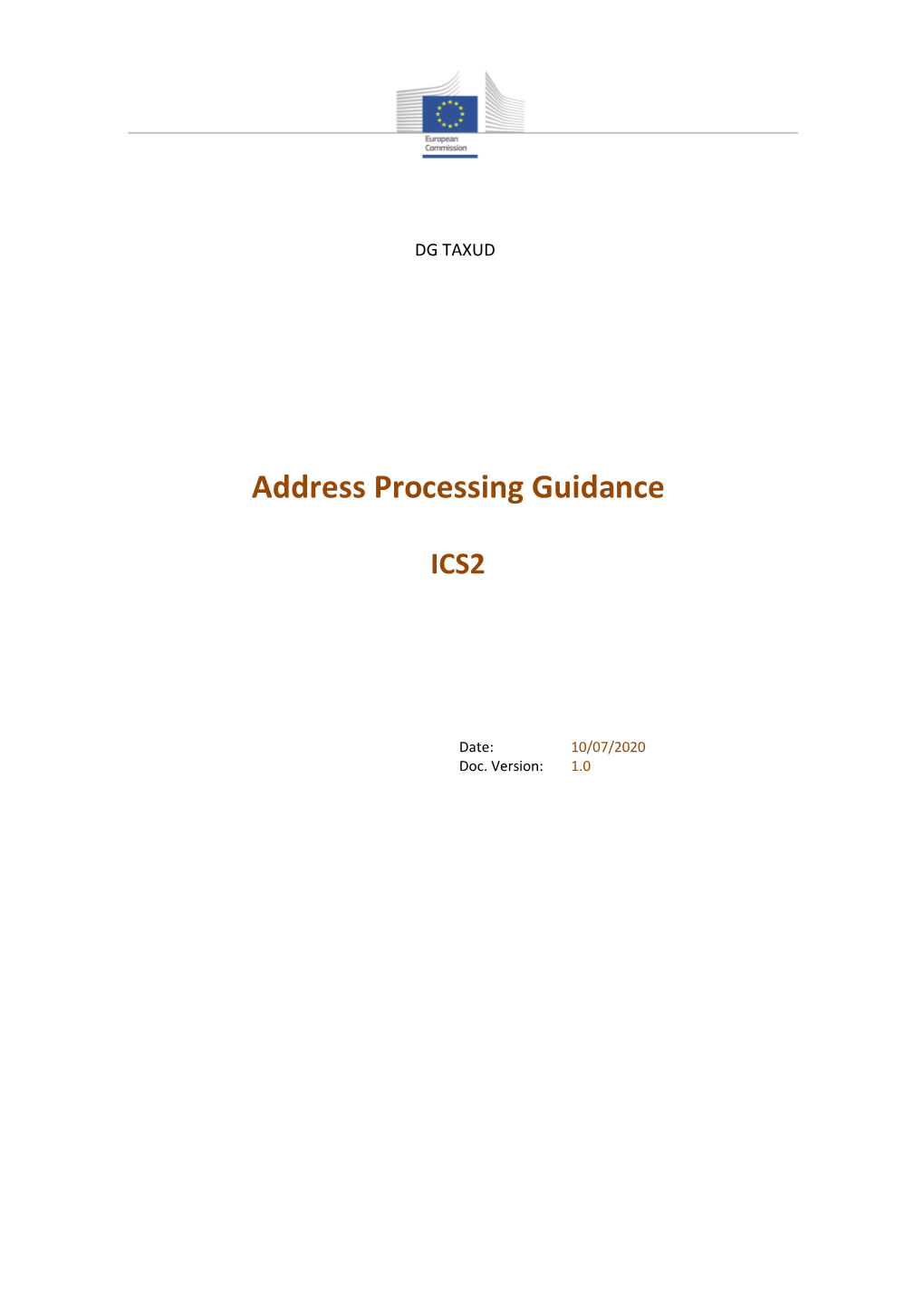 Address Processing Guidance