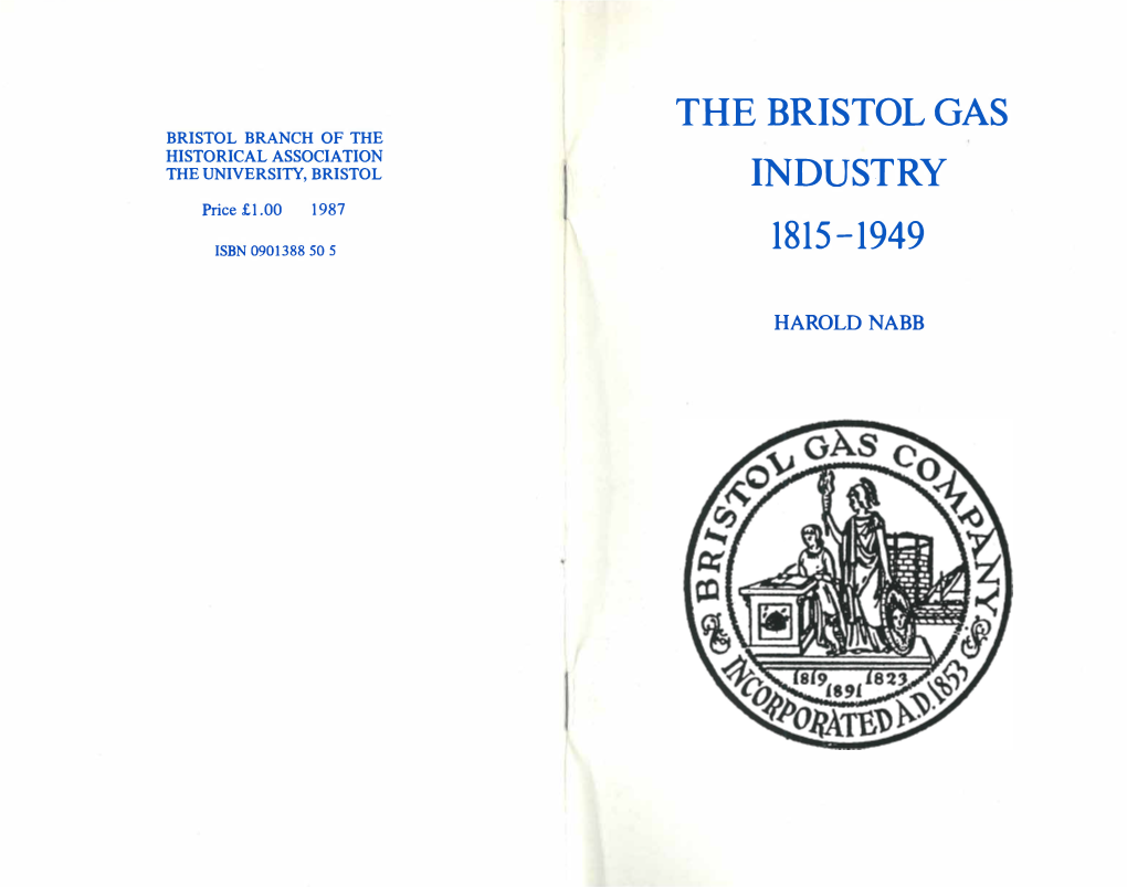 The Bristol Gas Industry 1815-1949 by H