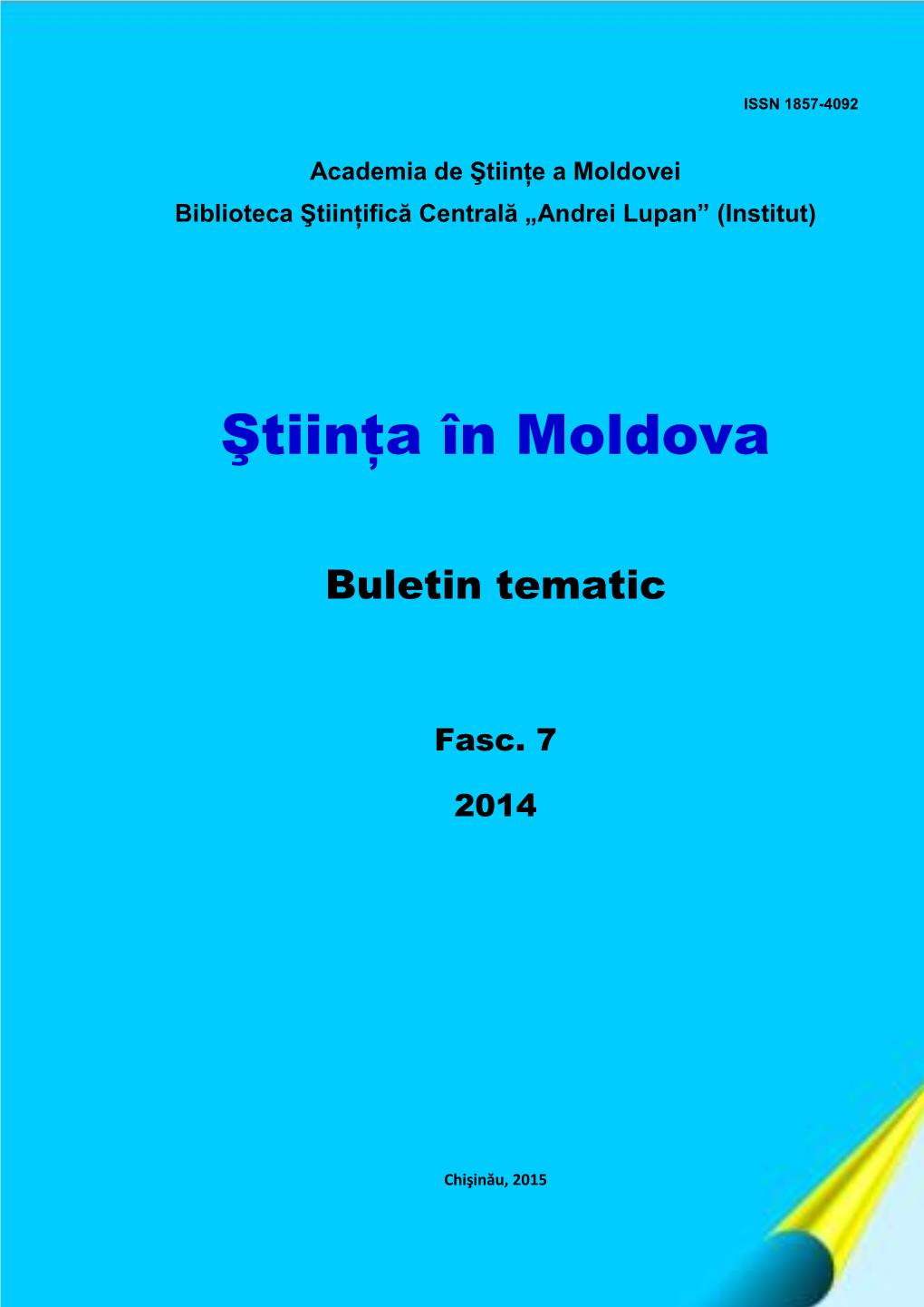 Science in Moldova 2014