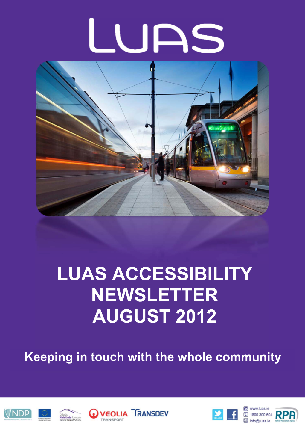 Luas Accessibility Newsletter August 2012