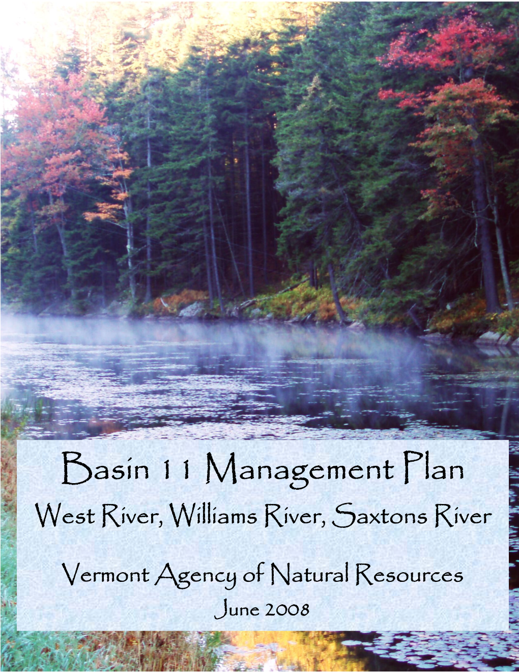 Water Quality Management Plan