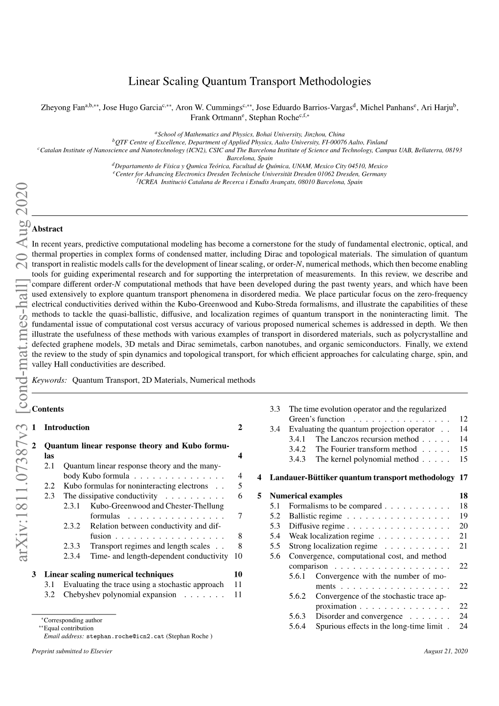 Arxiv:1811.07387V3 [Cond-Mat.Mes-Hall] 20 Aug 2020 Comparison