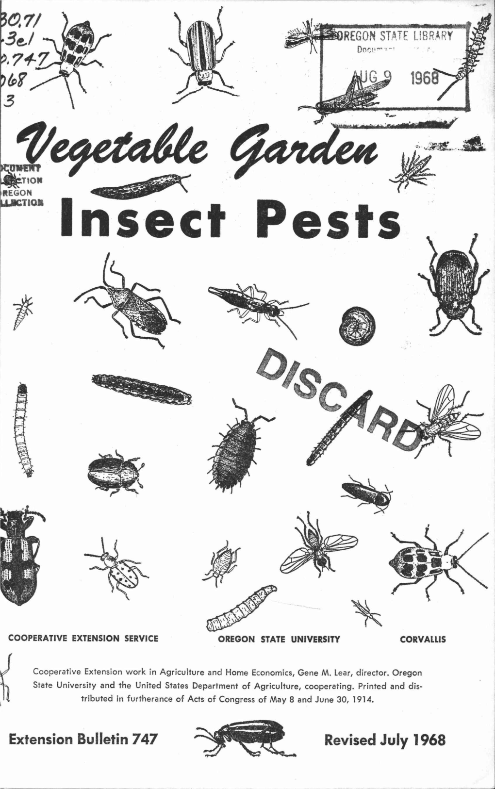 Insect Pests by the Proper Use of of Reach of Children