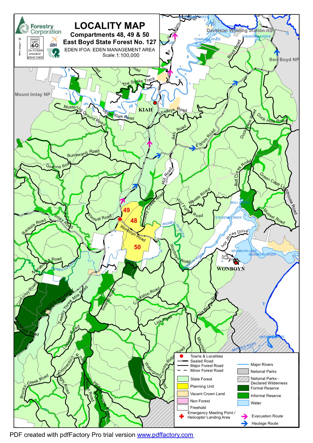 East Boyd State Forest Compartments 48, 49 and 50 Harvest Plan