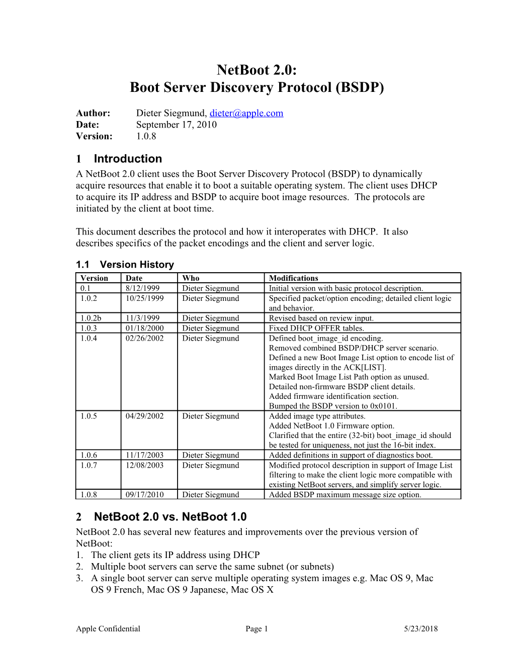 Boot Server Discovery Protocol s1