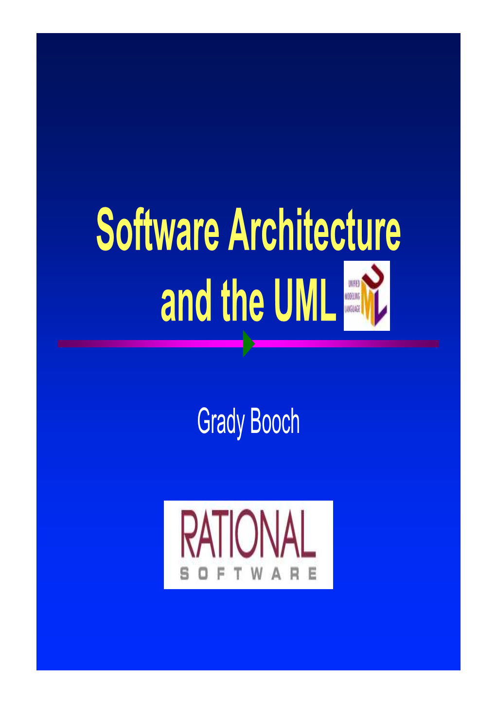 Software Architecture and the UML