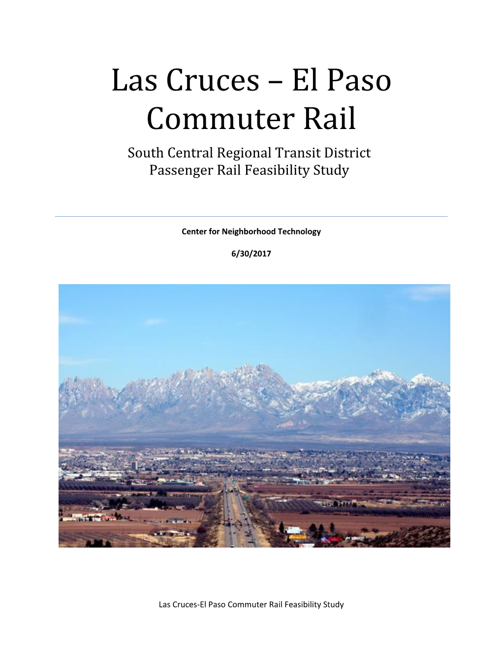 El Paso Commuter Rail Feasibility Study