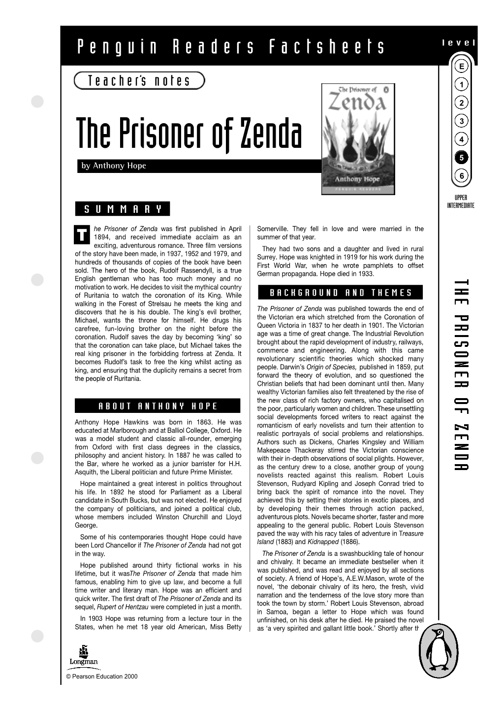 The Prisoner of Zenda 4 5 by Anthony Hope 6