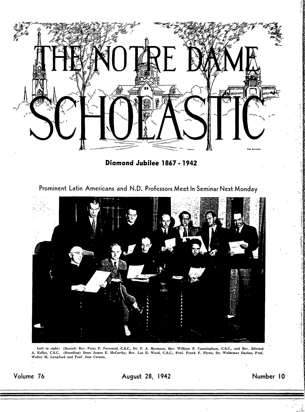 Notre Dame Scholastic, Vol. 76, No. 10