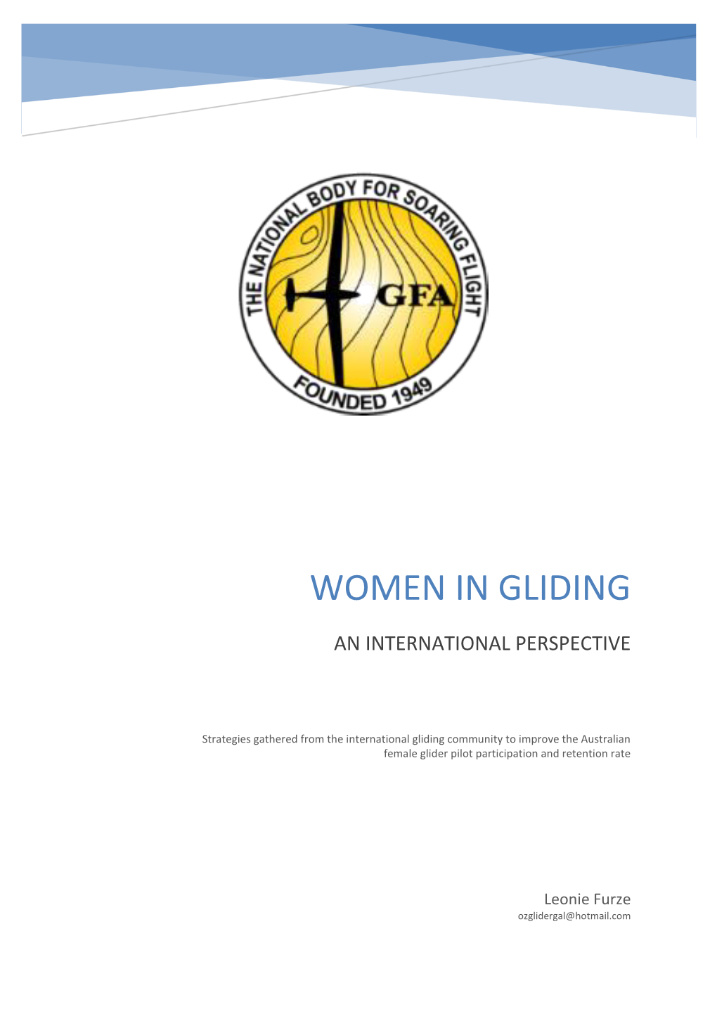 Women in Gliding