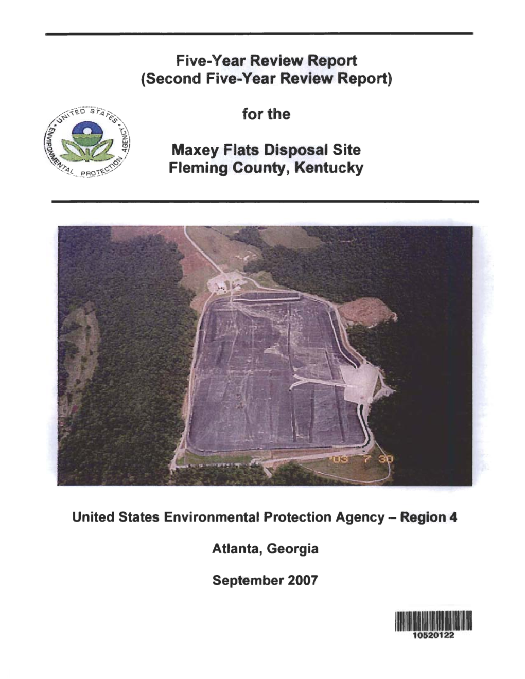 Maxey Flats Nuclear Disposal Site Summary Report 2006, (Commonwealth Cabinet for Health Services, April 2007) Institutional Control Documents