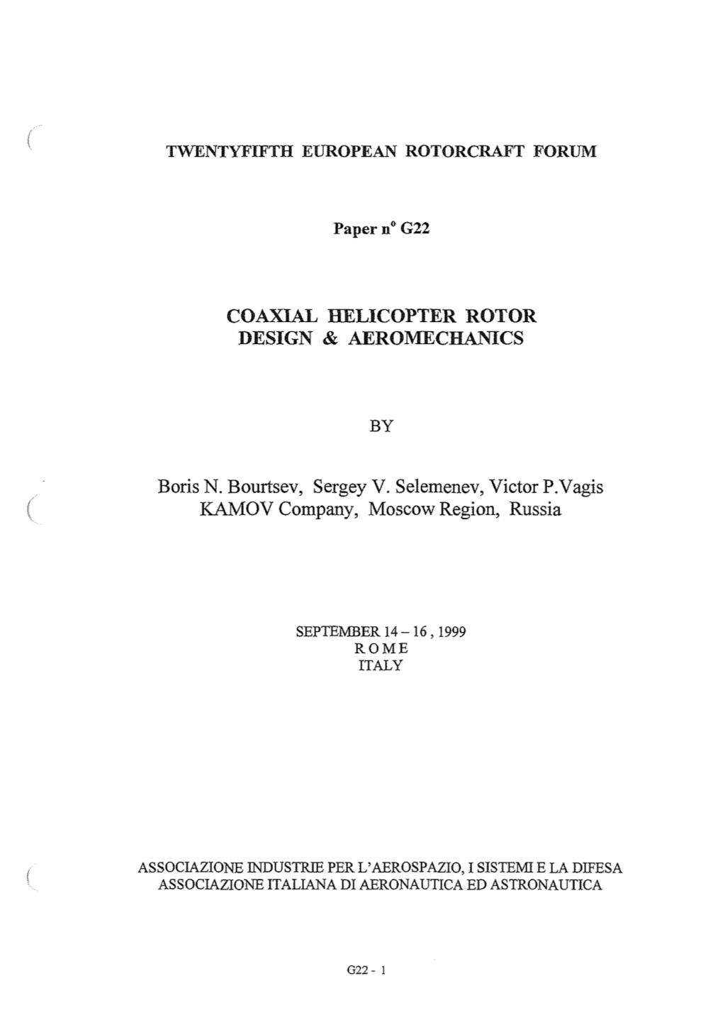 Coaxial Helicopter Rotor Design & Aeromechanics