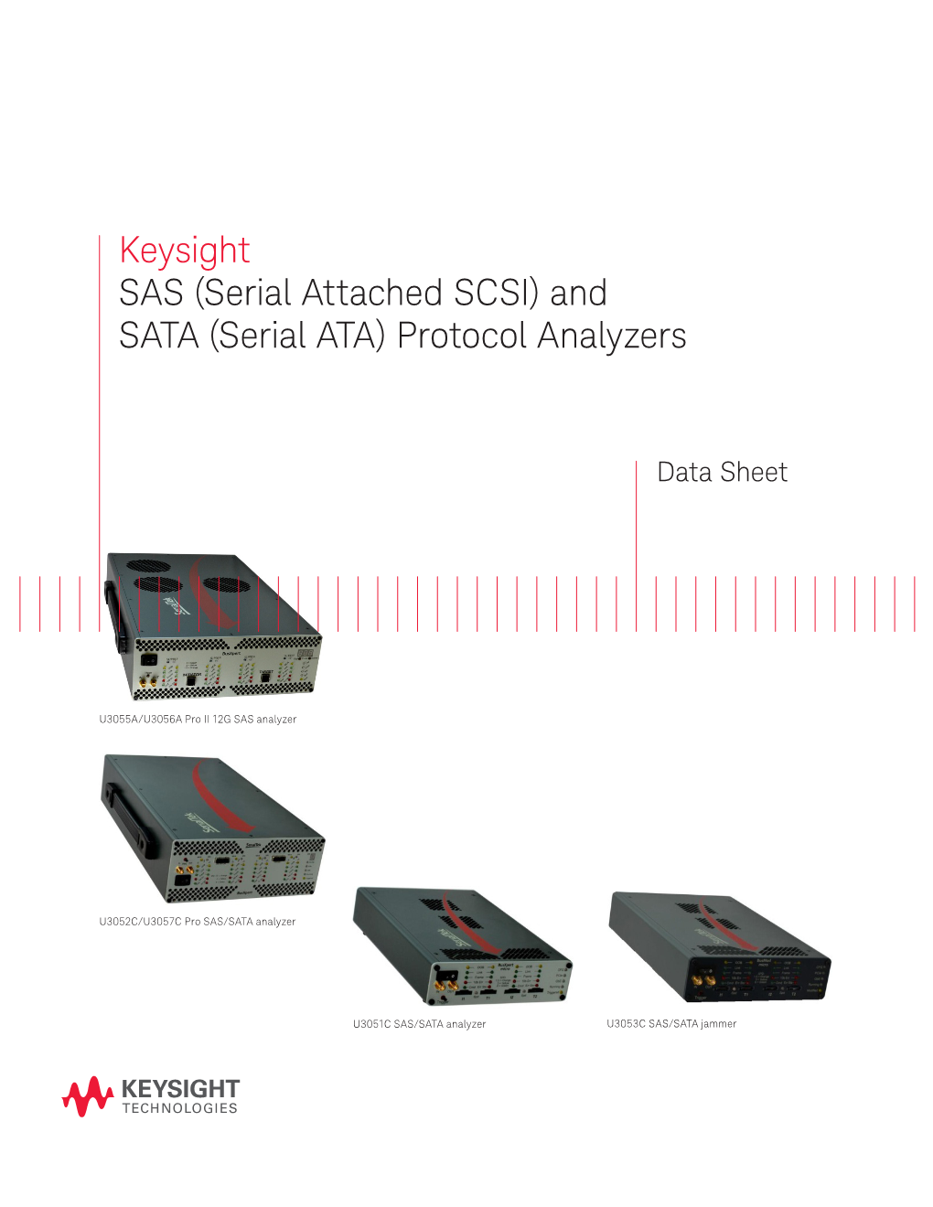 Keysight SAS (Serial Attached SCSI) and SATA (Serial ATA) Protocol Analyzers