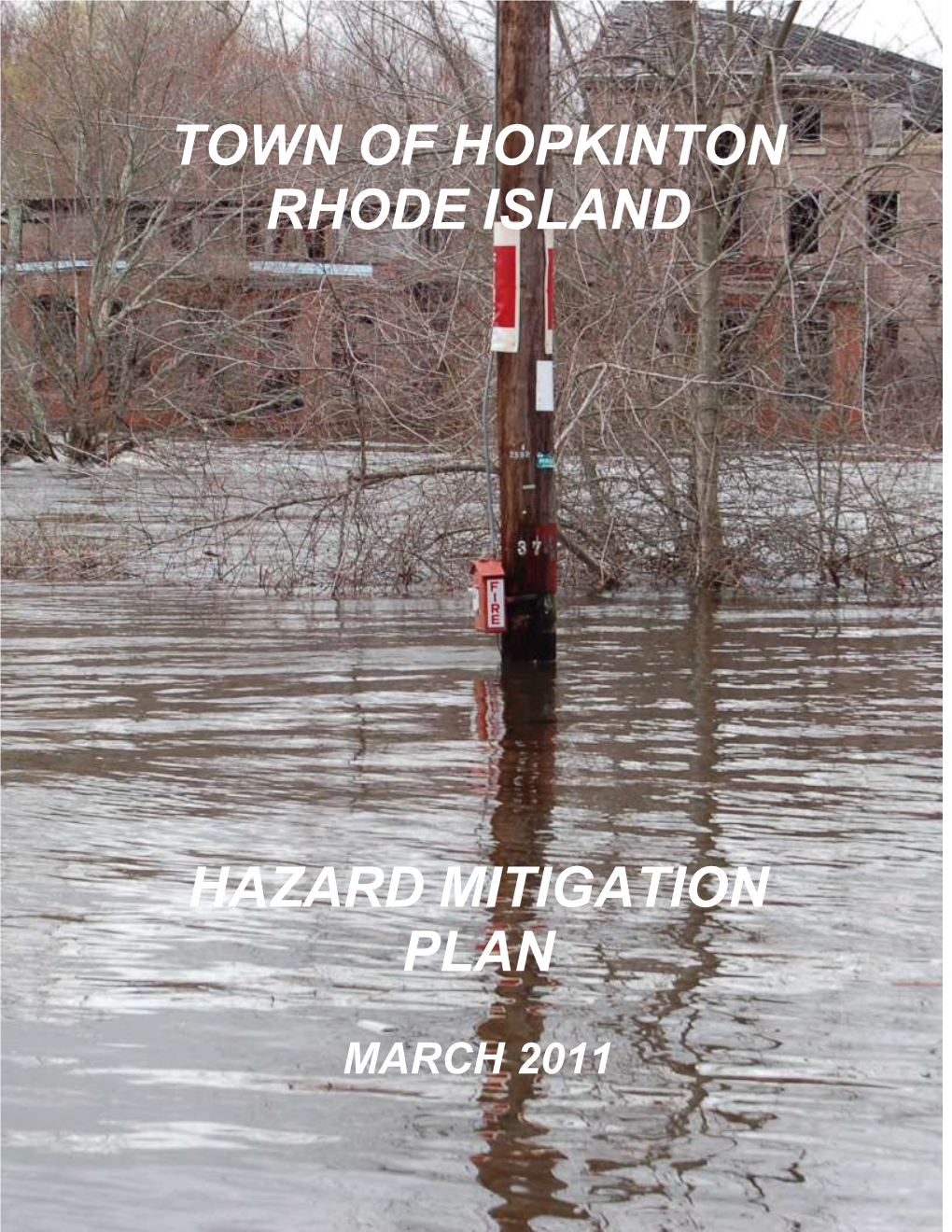 Town of Hopkinton Rhode Island Hazard Mitigation Plan