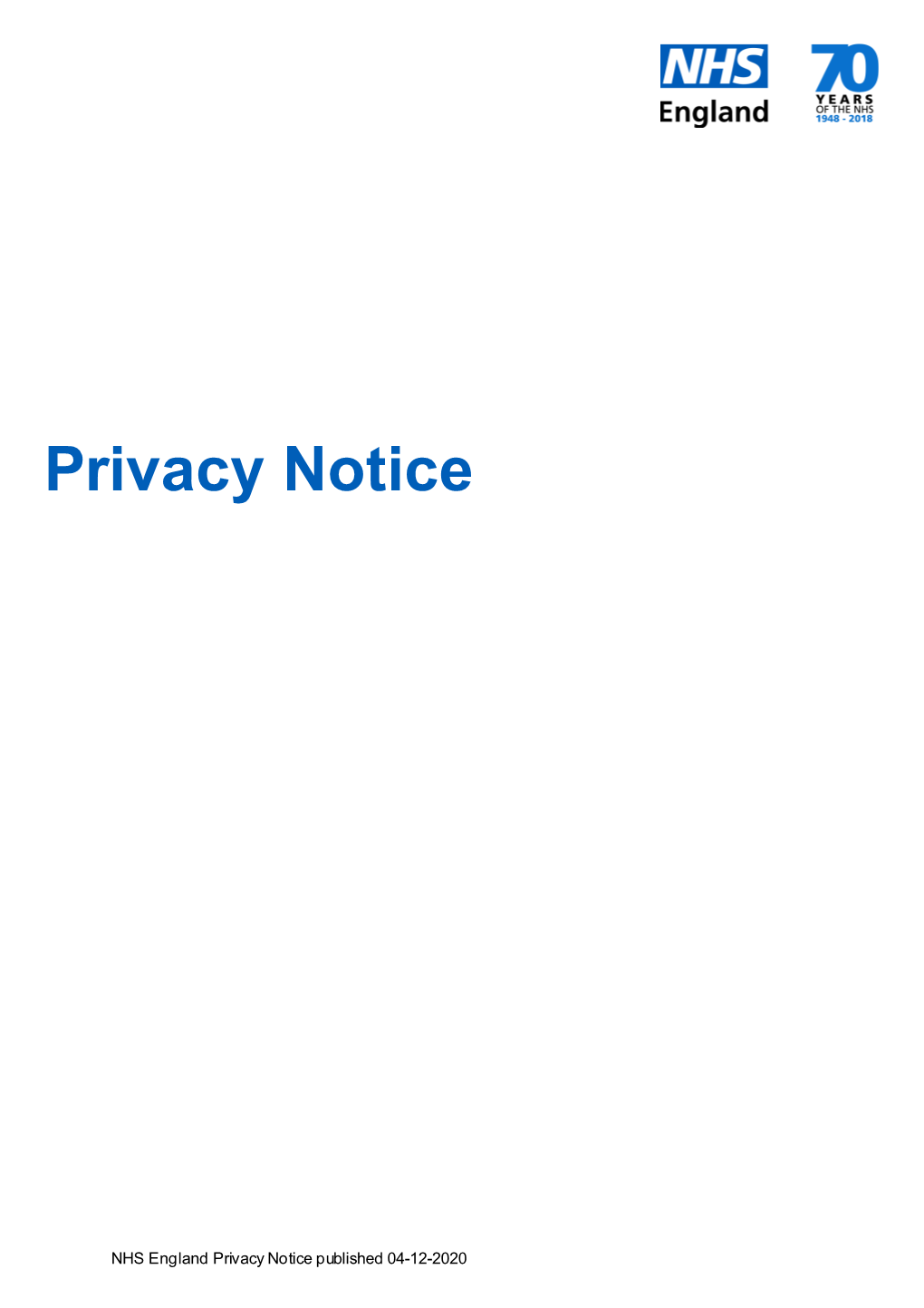 Privacy Notice