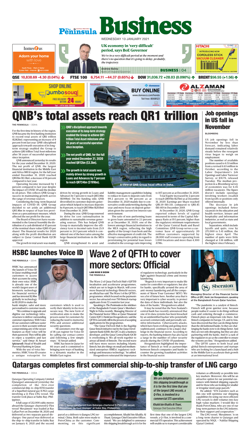 QNB's Total Assets Reach QR1 Trillion