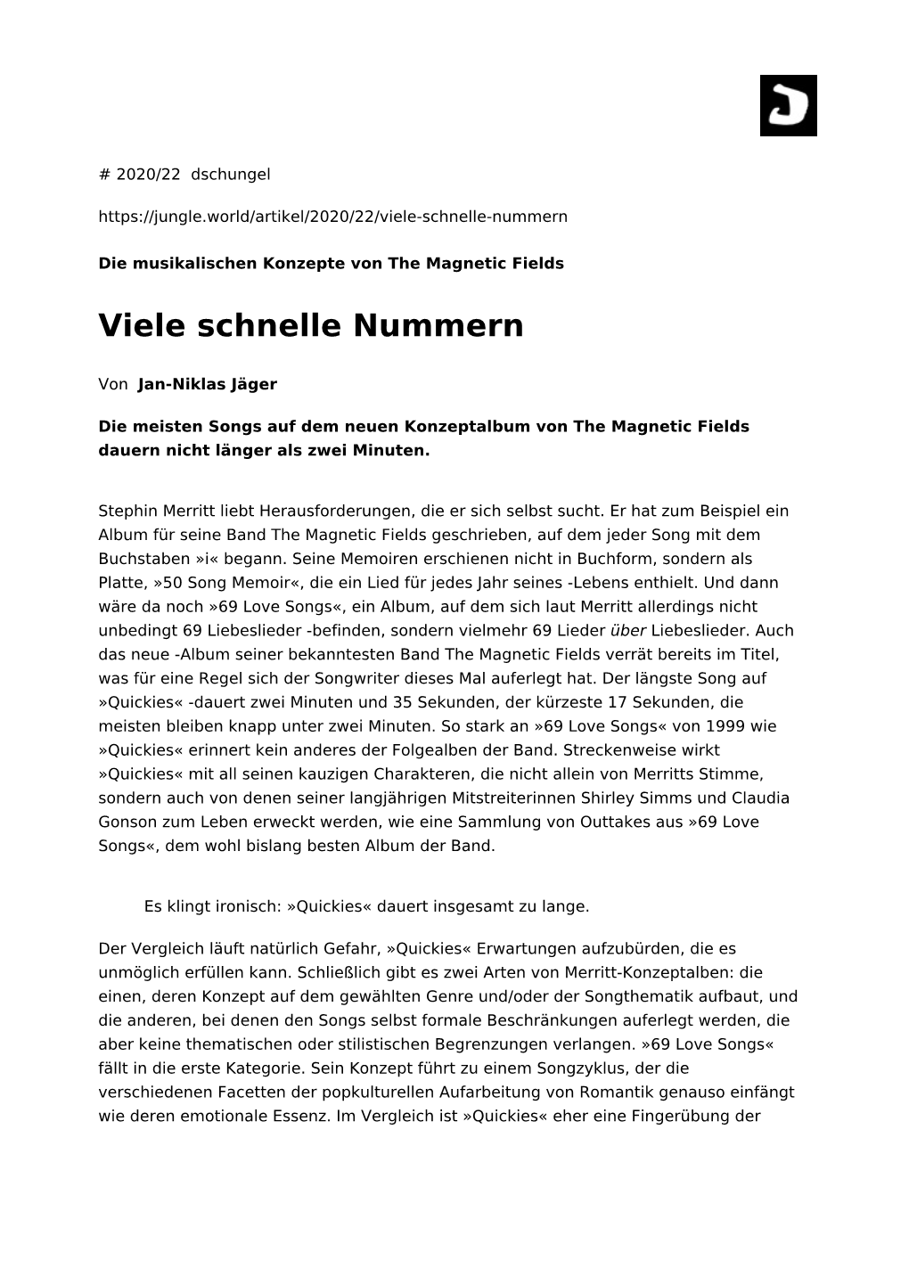 Viele Schnelle Nummern