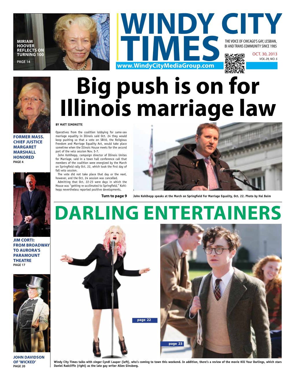 Big Push Is on for Illinois Marriage Law by MATT SIMONETTE