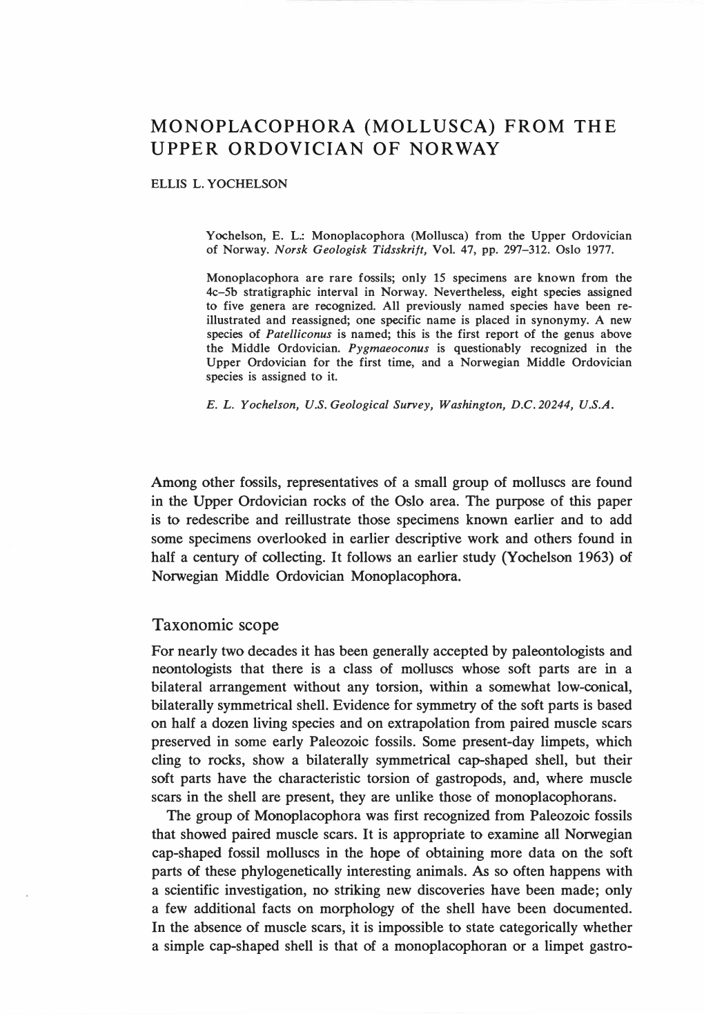 Taxonomic Scope