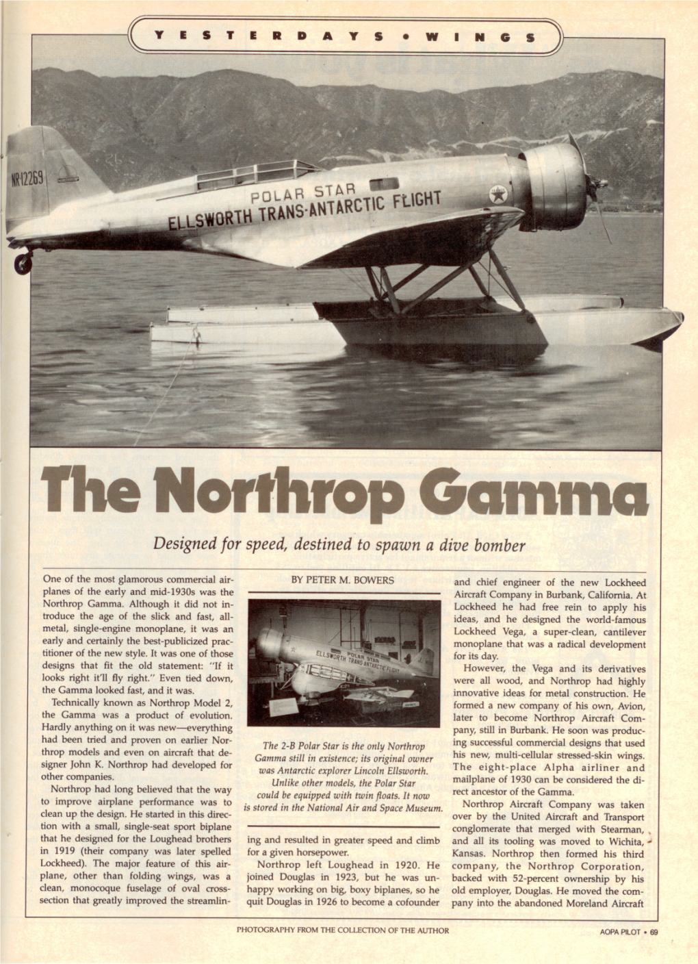 The Northrop Gamma Designed for Speed, Destined to Spawn a Dive Bomber