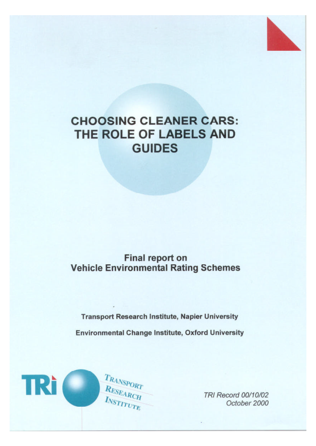 Choosing Cleaner Cars: the Role of Labels and Guides