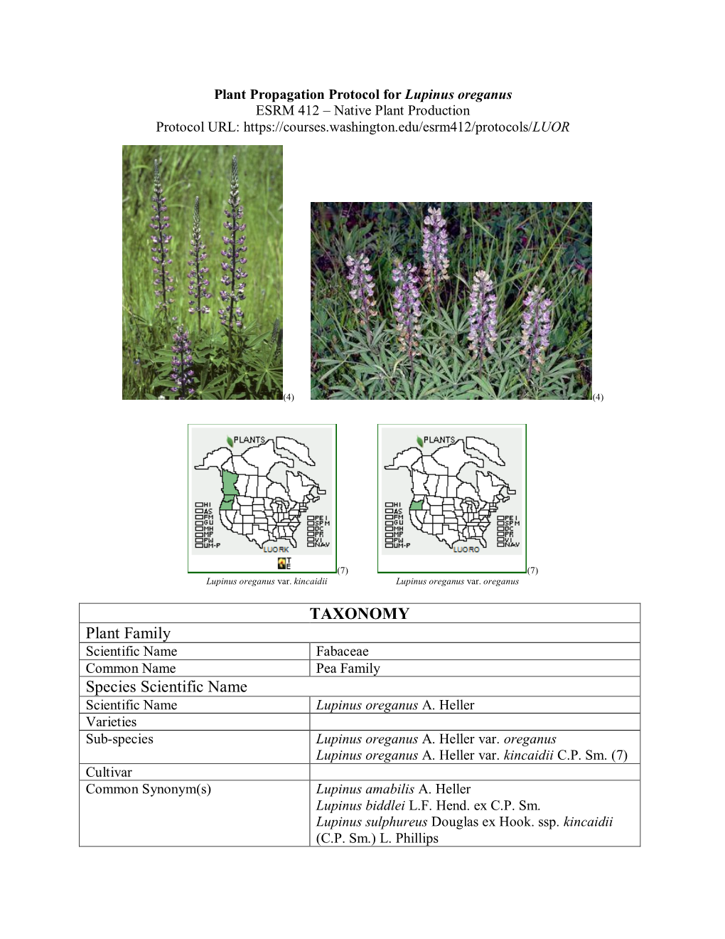 Draft Plant Propagation Protocol