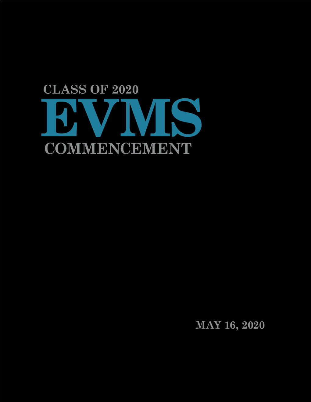 EVMS Commencement Program 2019