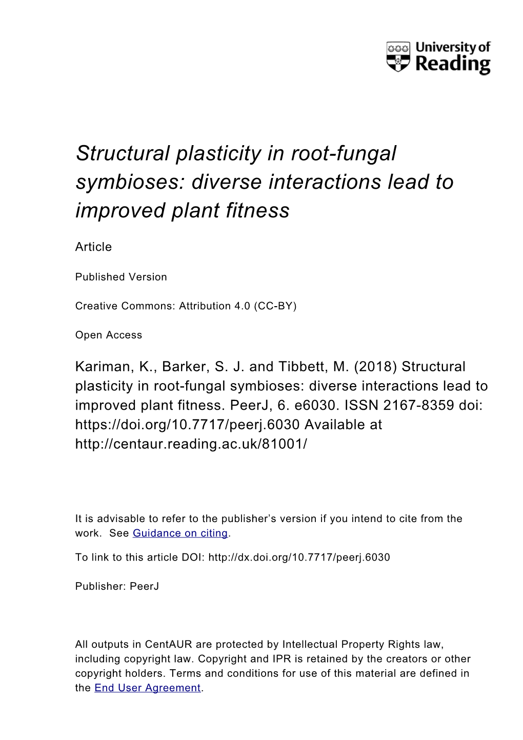 Diverse Interactions Lead to Improved Plant Fitness