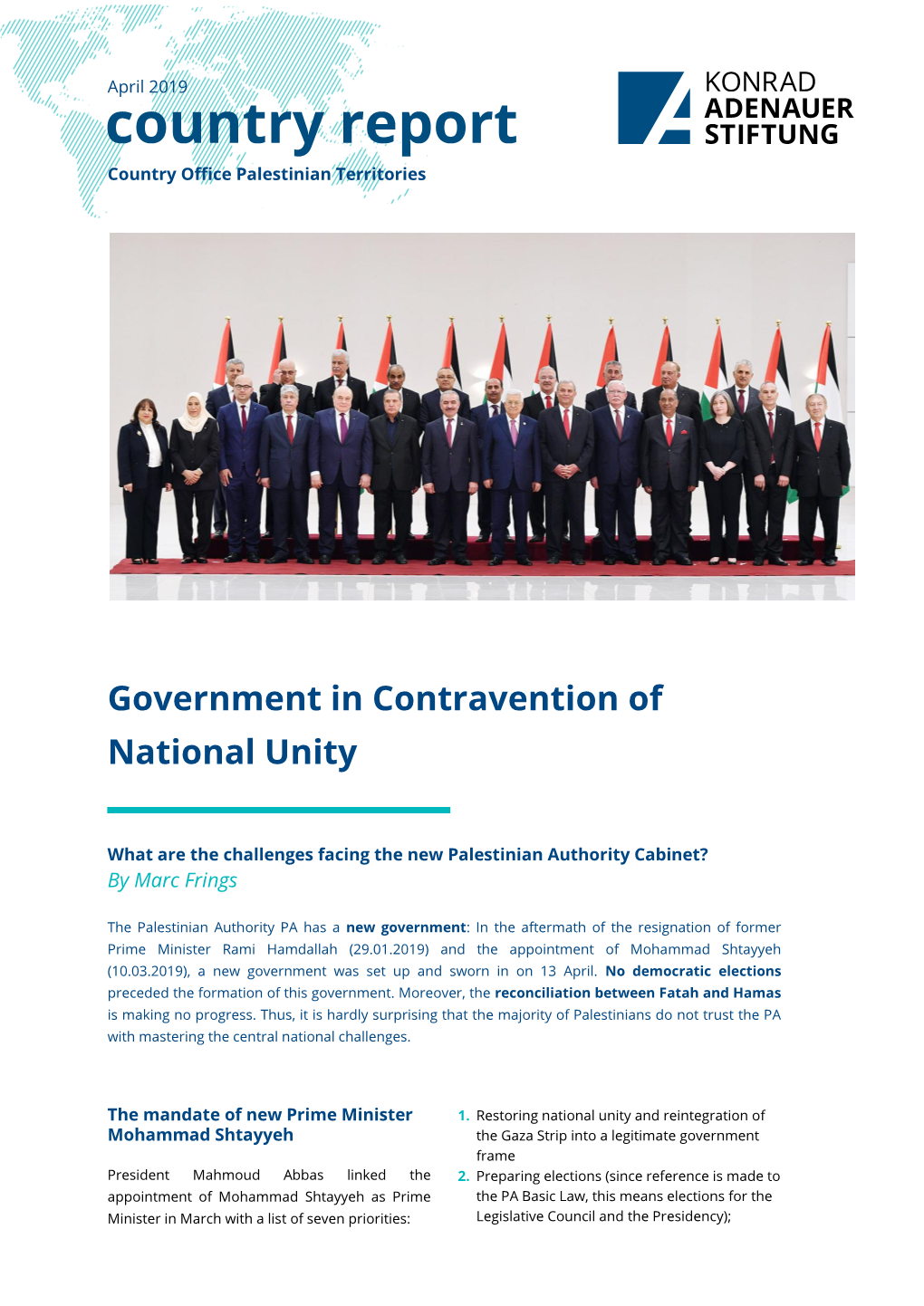 Government in Contravention of National Unity
