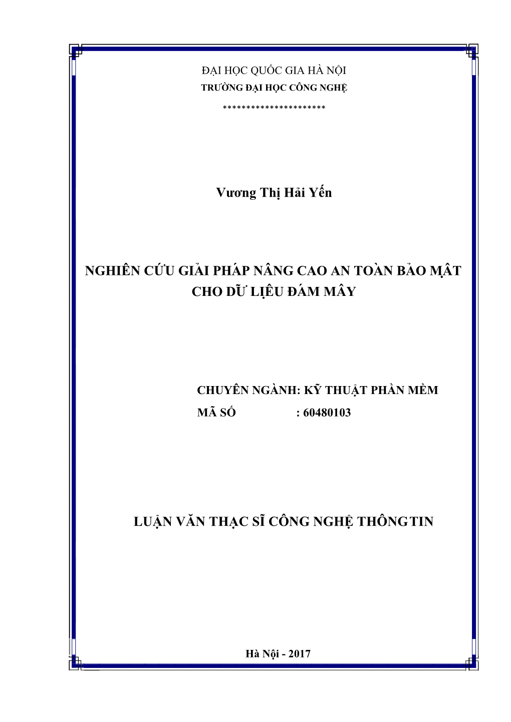 Vƣơng Thị Hải Yến NGHIÊN CỨU GIẢI PHÁP NÂNG CAO an TOÀN