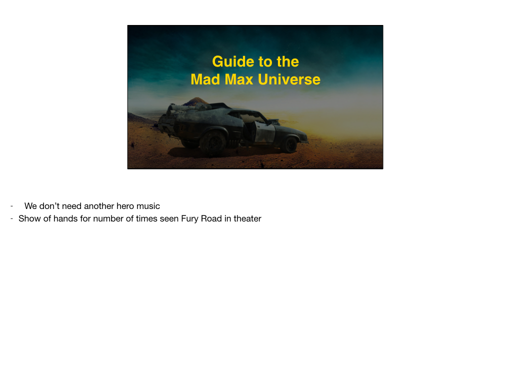 Guide to the Mad Max Universe